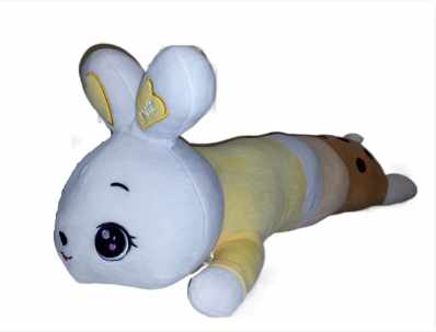 Мягкая игрушка-подушка Зайчик  90см желтый